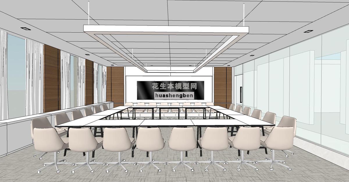会议室su草图模型下载(1)