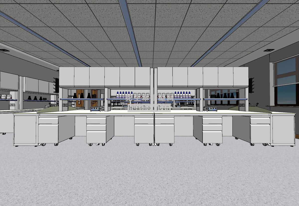 现代化学实验室su草图模型下载