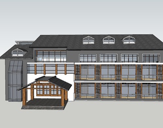 商业建筑su免费模型下载(1)