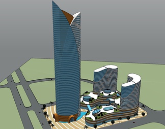 商业建筑su免费模型下载(1)