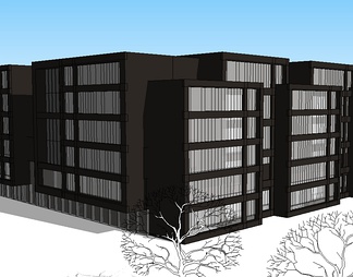 商业建筑su免费模型下载(1)