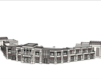 商业街su免费模型下载(1)