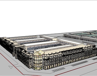 商业建筑su免费模型下载(1)