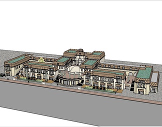 商业建筑su免费模型下载(1)