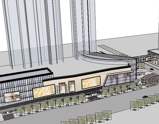 商业建筑su免费模型下载(1)