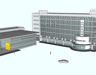 办公楼su免费模型下载(1)