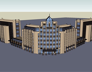 办公建筑su免费模型下载(1)