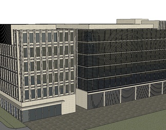 办公楼su免费模型下载(1)