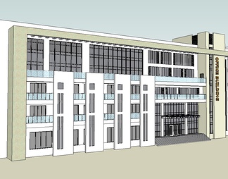 办公建筑su免费模型下载(1)