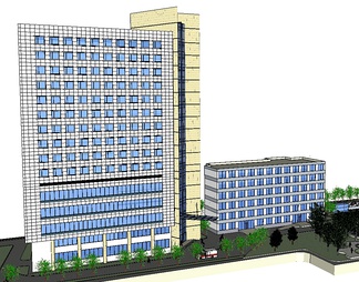 写字楼su免费模型下载(1)