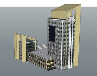 写字楼su免费模型下载(1)