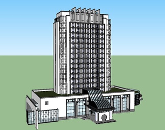 酒店su免费模型下载(1)