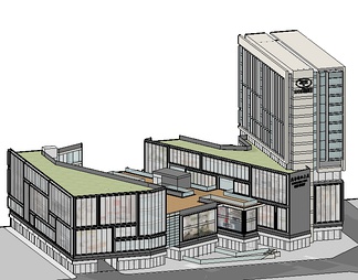酒店su免费模型下载(1)