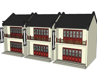 古建筑su免费模型下载(1)