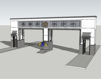牌坊su免费模型下载(1)