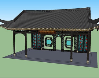 古建筑su免费模型下载(1)