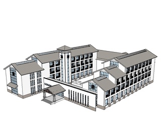 酒店su免费模型下载(1)