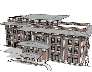 旅馆su免费模型下载(1)