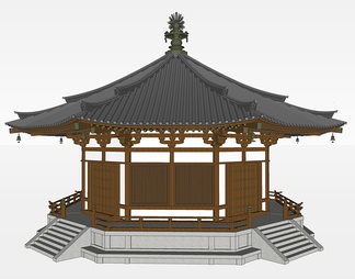 古建筑su免费模型下载(1)