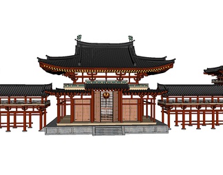 古建筑su免费模型下载(1)