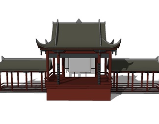 古建筑su免费模型下载(1)