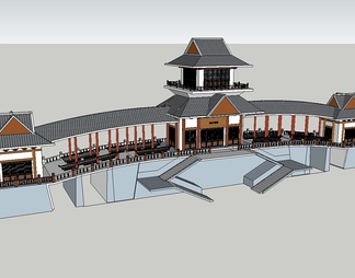 古建筑su免费模型下载(1)