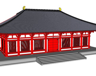 唐招提寺su免费模型下载(1)