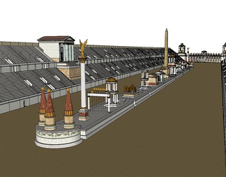古罗马运动场su免费模型下载(1)