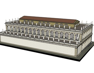 古罗马建筑su免费模型下载(1)