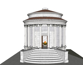 古罗马建筑su免费模型下载(1)