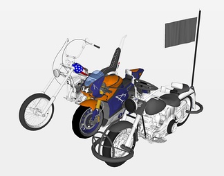 摩托车su免费模型下载(1)