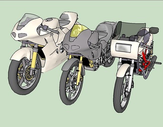 摩托车su免费模型下载(1)