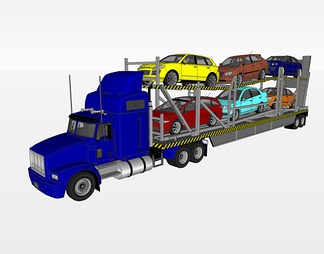 运输车su免费模型下载(1)