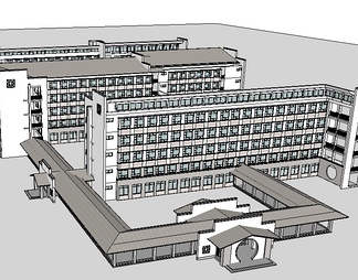 大学图书馆su免费模型下载(1)