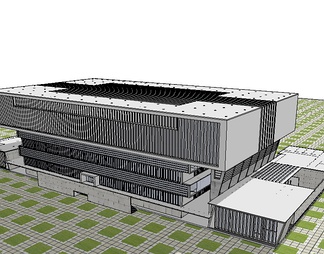 大学图书馆su免费模型下载(1)