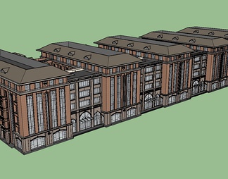 教学楼su免费模型下载(1)
