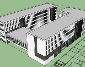 教学楼su免费模型下载(1)