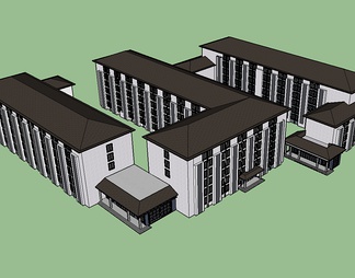 教学楼su免费模型下载(1)