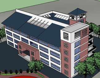 教学楼su免费模型下载(1)