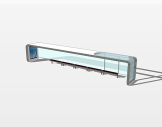 公交车站su免费模型下载(1)