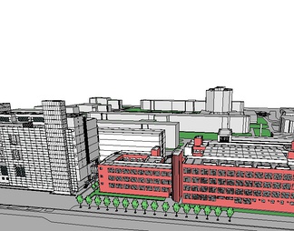 大学城市规划su免费模型下载(1)