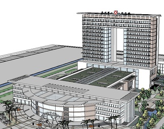 大型医院su免费模型下载(1)