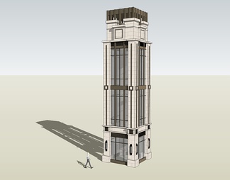 景观台(塔)su免费模型下载(1)