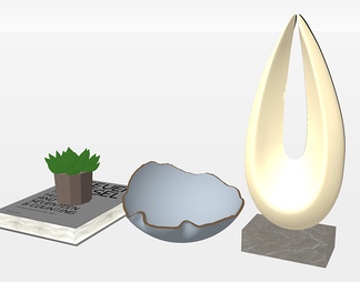饰品摆设su免费模型下载(1)