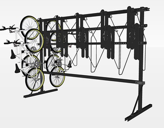 自行车架su免费模型下载