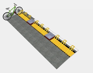 自行车架su免费模型下载