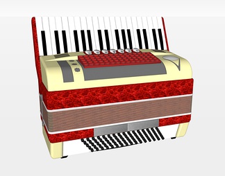 手风琴su免费模型下载(1)