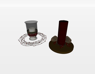 圣诞节饰品摆件su免费模型下载(1)