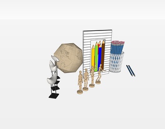 饰品摆件su免费模型下载(1)