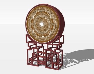 古代乐器su免费模型下载(1)